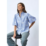 Sisters Point SISTERS POINT Damenbluse ELLA Shirt Blue Stripe
