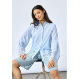 Sisters Point SISTERS POINT Damenbluse IBEA Shirt Blue Stripe