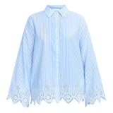 Sisters Point SISTERS POINT Damenbluse IBEA Shirt Blue Stripe