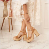 SHOES Sigrid Damen plateau 3857 Shoes Camel