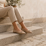 SHOES Tanja Damen Ballerina Schuhe W2300 Shoes Kaki