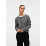 Vero Moda VERO MODA DAMEN STRICKJACKE VMBLOSSOM Cardigan Medium grey melange