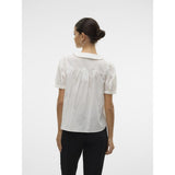 Vero Moda VERO MODA DAMEN TOP VMROXANNE Shirt Snow white