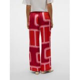 Vero Moda VERO MODA Damen Hosen VMREBA Restudsalg Fiery Red Silba
