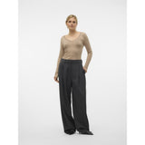 Vero Moda VERO MODA Damen Hose VMSILJE Pant Dark Grey Melange PINSTRIPE