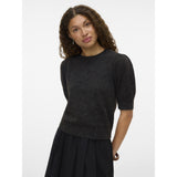 Vero Moda VERO MODA Damen Pullover VMDoffy Knit Chocolate Torte BLACK MELANGE