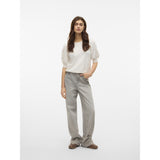 Vero Moda VERO MODA Damen Pullover VMDoffy Knit Snow White MELANGE