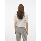 Vero Moda VERO MODA Damen Pullover VMDoffy Knit Snow White MELANGE