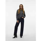 Vero Moda VERO MODA Damen Pullover VMDoffyshine Blouse Asphalt Silver Lurex