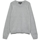 Vero Moda VERO MODA Damen Pullover VMDoffyshine Blouse Light Grey Melange Silver Lurex