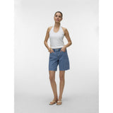 Vero Moda VERO MODA Damen Shorts VMTESS Shorts Medium Blue Denim HEART