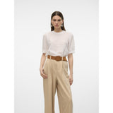 Vero Moda VERO MODA Damen Bluse VMBECCA Restudsalg Snow white