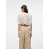 Vero Moda VERO MODA Damen Bluse VMBECCA Restudsalg Snow white