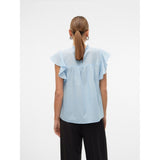 Vero Moda VERO MODA Damen Bluse VMTRINE Top Cashmere Blue