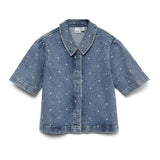 Vero Moda VERO MODA Damenhemd VMDIONNE Shirt Medium Blue Denim HEART