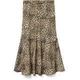 Vero Moda VERO MODA Damen Rock VMWAKI Skirt Black Leo
