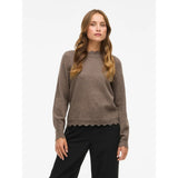 VILA VILA DAMEN STRICKPULLOVER VINIKOLINA Blouse Falcon Melange