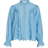 VILA VILA Damen Hemd VIANGLASSI Shirt Blissful Blue