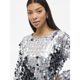 VILA VILA Damen Kleid VICHAYA Restudsalg Silver