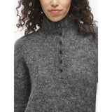 VILA VILA Damen Kleid VINYNNI Dress Dark grey melange