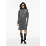 VILA VILA Damen Kleid VINYNNI Dress Dark grey melange