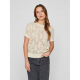 VILA VILA Damen Strick VICOTTI Restudsalg Birch