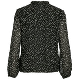 VILA VILA Damenbluse VIKIRSTI Restudsalg Black Beauty Ika
