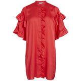 VILA VILA Damenkleid VIKAVAS Restudsalg Poppy Red
