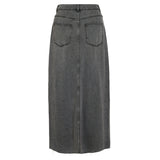 VILA VILA Damenrock VIKIKI Skirt Medium Grey Denim