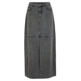 VILA VILA Damenrock VIKIKI Skirt Medium Grey Denim
