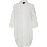 Vero Moda Vero Moda Damen Hemdkleid VmNatali Shirt Snow white