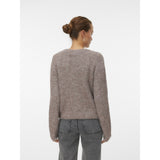Vero Moda Vero Moda Damen Cardigan VMNOVAH Cardigan Brown Lentil MELANGE