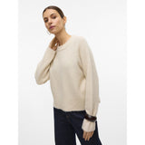 Vero Moda Vero Moda Damen Pullover VMBANG Pullover Birch Detail MELANGE