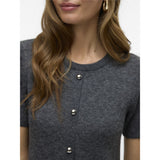 Vero Moda Vero Moda Damen Strickkleid VMJOHANNA Dress Medium grey melange