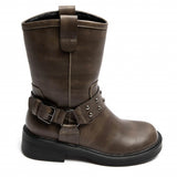 SHOES Victoire Damen Stiefel 7297 Restudsalg Kaki