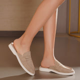 SHOES Adeline Damen Slippers 77-628 Shoes Kaki