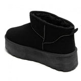 SHOES Agathe Damen Teddy Winterstiefel 8906 Restudsalg Black