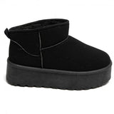SHOES Agathe Damen Teddy Winterstiefel 8906 Restudsalg Black