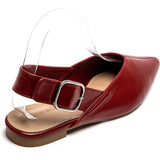 SHOES Amance Damen Slingpumps Ballerinaser 9705 Restudsalg Red