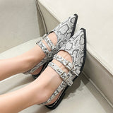 SHOES Amelia Damen Slingpumps 8316 Shoes Snake