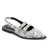 SHOES Amelia Damen Slingpumps 8316 Shoes Snake