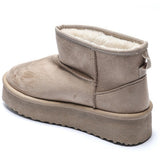 SHOES Ariane Damen Teddy Winterstiefel WD145 Restudsalg Beige