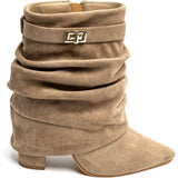 SHOES Ashira Damen stiefel 7666A Shoes Kaki