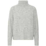 b.young B.YOUNG DAMEN STRICKPULLOVER BYMONNA Knit Mid Grey Melange