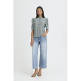 b.young B.YOUNG Damen Hemd BYGABRIA Shirt BYFLOWER BLURRED LEPRECHAUN