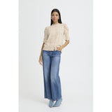 b.young B.YOUNG Damen Hemd BYGABRIA Shirt BYMINI FLOWER OYSTER GRAY