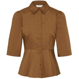 b.young B.YOUNG Damen Hemd BYISSALI Shirt Sepia