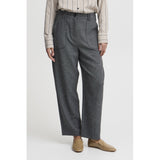 b.young B.YOUNG Damen Hose BYETONA Restudsalg Mid Grey Melange