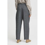 b.young B.YOUNG Damen Hose BYETONA Restudsalg Mid Grey Melange
