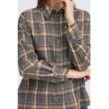 b.young B.YOUNG Damen Shirt BYFABRICE Shirt GREY/BROWN